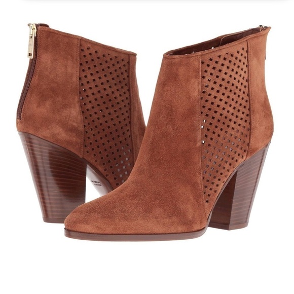 Diane Von Furstenberg Auletta Brown Chesnt suede ankle boots . Size 5 - Picture 1 of 16